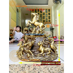 Mua Bộ Tượng 12 Con Giáp Đứng Bao Tiền Bằng Đồng Nguyên Chất Cao 22cm  Nặng 1 8Kg - Đồ Thờ Hiên Lượng