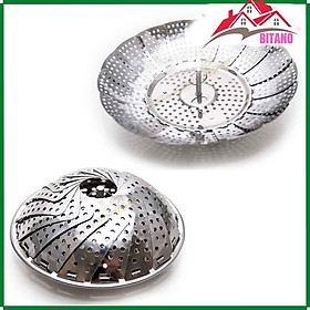 Mua Xửng Hấp (Vỉ Hấp) Inox BITANO Gấp Gọn Thông Minh Nhật Bản