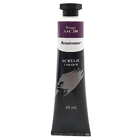 Tuýp Màu Acrylic 45 ml - Renaissance 200 - Rouge