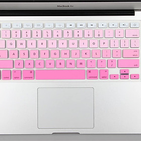 Tấm phủ phím bằng silicon cho Macbook chống bụi, chống nước nhiều màu