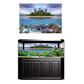 HD Fish Tank Background Painting PVC Aquarium Background Poster XS