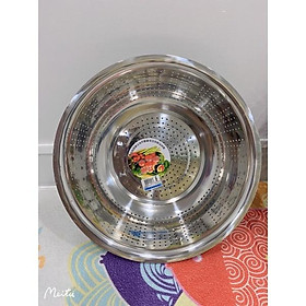 Mua RỔ INOX SIÊU TO SIZE 36CM - ĐẸP SÁNG BÓNG