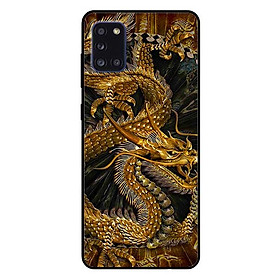 Ốp lưng dành cho Samsung A31 mẫu Rồng Nền Đen