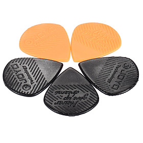 Bộ 5 Miếng Gảy Đàn Guitar Bằng Nhựa Hình Tam Giác - 3 Đen 2 Cam