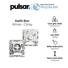 Mua Switch cơ Pulsar - Kailh Box White (gói 90) - Hàng chính hãng