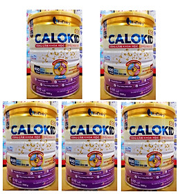 Combo 5 lon Sữa công thức Calokid Gold 1+ lon 900g