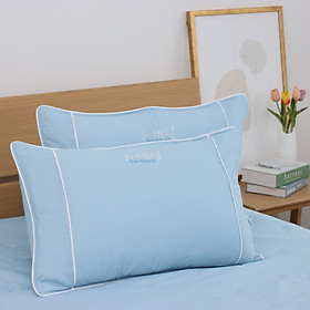 Vỏ Gối Nằm Chần bông K-Bedding by Everon KNTS và KNSS chất Ice-soft 45x65cm thoáng mát, kháng khuẩn (1 cặp)