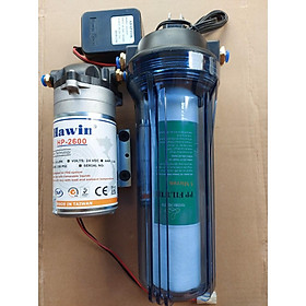 Mua Máy bơm phun sương Hawin HP 2600 chính hãng Taiwan kèm nguồn và Lọc rác( loại lọc ly)