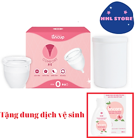 Mua Cốc nguyệt san Lincup Size 0 Mỹ (25ml ) tặng kèm dung dịch vệ sinh cốc