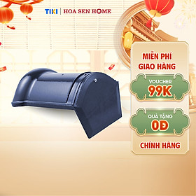 Ngói cuối nóc tráng men cao cấp Lustime  300x200-235x90mm, , men bóng cao cấp, bền đẹp, chống thấm, chống rêu mốc - hàng chính hãng