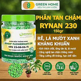 Mua Phân tan chậm Rynan 230  chai 150gr  chuyên kiểng lá  dưỡng lá xanh  sinh trưởng khoẻ |Greenhome