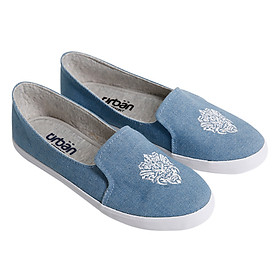 Giày Slip On Nữ Urban UL1704 - Bò Xanh