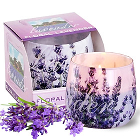 Ly nến thơm tinh dầu Bartek Lavender 100g QT025831 - hoa oải hương