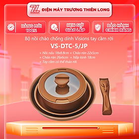 Mua Bộ nồi Visions tay cầm rời VS-DTC-5/JP - Hàng chính hãng (CHỈ GIAO HCM)