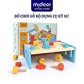 Bộ đồ chơi kỹ sư bằng gỗ Tool Bench set Mideer đồ chơi nhà hướng nghiệp