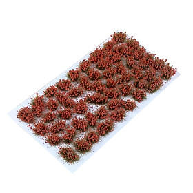 Miniature Flower Cluster Grass Tufts Model for Train Railroad Decoration