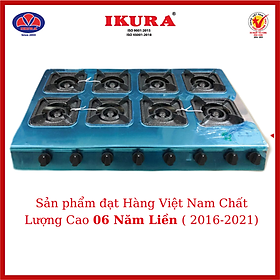 Mua BẾP KHÈ IKURA MẶT INOX 8 LÒ -  Hàng Chính Hãng