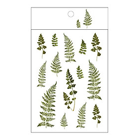 Tờ nhãn dán họa tiết hoa cỏ tươi tắn sticker dùng để trang trí sổ tay Lalunavn -A15