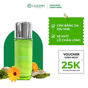 Nước hoa hồng Lagumi giúp cân bằng độ ẩm, làm mềm và dịu da lành tính, không chứa cồn 120ml