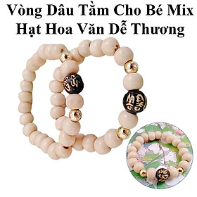 Vòng Dâu Tằm Chữ Hoa Văn Cho Bé