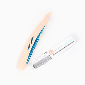 Bộ dao cạo lông mày mini gấp khúc 10 lưỡi dao phong cách Hàn Quốc - MN023