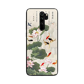 Ốp Lưng in cho Xiaomi Redmi Note 8 Mẫu Tranh Cá Koi - Hàng Chính Hãng