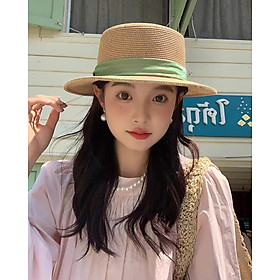 Nón đi biển mũ rộng vành vành bằng đai xanh chất liệu cói chống nắng thoáng mát thời trang Hàn Quốc Chất liệu cói Kiểu dáng thời trang chống nắng đi biển dạo phố du lịch là sản phẩm hoàn hảo cho những ai yêu thích phong cách thời trang Hàn Quốc