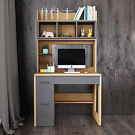 Mua Bàn Học Gỗ Cao Cấp Với Kệ Sách Được Thiết Kế Độc Đáo  Bàn Làm Việc Gỗ Thiết Kế Đơn Giản Có Ngăn Đựng Vật Dụng Kèm Kệ Sách BH-33