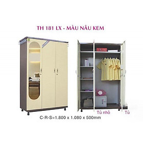 Mua Tủ sắt quần áo lắp ráp Trung Hưng – TSLR18