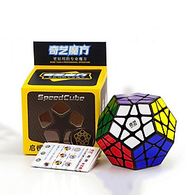 Rubik 12 mặt Megaminx viền đen - Tặng kèm chân đế