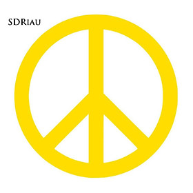 Sticker Dán Trang Trí Xe Hơi Hình Biểu Tượng Hòa Bình