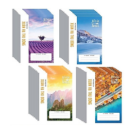 Lốc 10 quyển vở kẻ ngang 72 trang B5 Hải Tiến 2807 Xuân Hạ Thu Đông kích thước 175x250mm