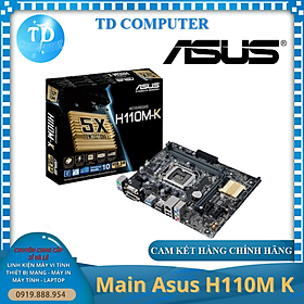 Hình ảnh Mainboard Asus H110M K (Socket 1151, DVI+VGA DDR4) - Hàng chính hãng Viết Sơn phân phối