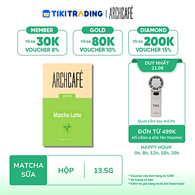 Trà Matcha Sữa Hoà Tan Archcafe (12 gói x 13.5g)