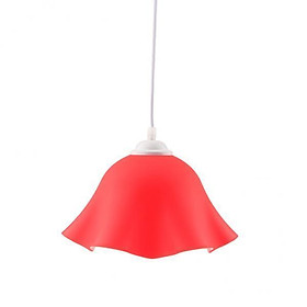 2X  Modern Flower Shaped Ceiling Pendant Light Lamp Shade Chandelier Red