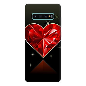 Ốp lưng điện thoại Samsung S10 Plus hình Trái Tim Đỏ