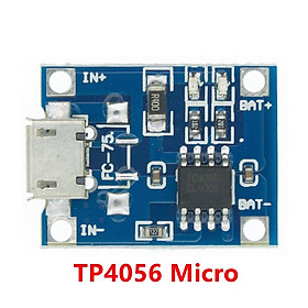 10 cái Mô-đun sạc pin Lithium TP4056 18650 Type-c/Micro/Mini USB 4.2V 1A với chức năng bảo vệ kép linh kiện điện tu