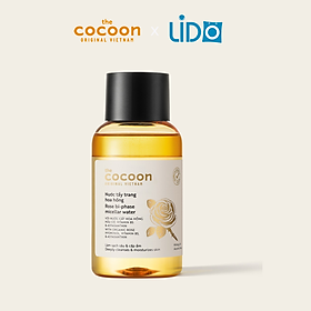 Nước tẩy trang hoa hồng cocoon 140ml thuần chay sạch da cấp ẩm và làm dịu