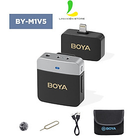 Mua Micro thu âm không dây Boya BY-M1V1  M1V2  M1V3  M1V4  M1V5  M1V6 - Micro cài áo loại bỏ tiếng ồn chủ động công nghệ cao - Hàng nhập khẩu