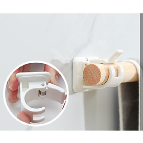 Mua Combo 2 giá đỡ cố định thanh treo rèm bằng nhựa 9480