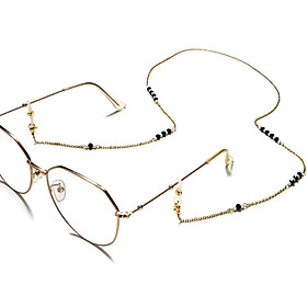 Chuỗi dây đeo mắt kiếng mix hạt đen trắng ấn tượng dây giữ tai nghe airpod phụ kiện đeo khẩu trang đeo cổ chống lạc