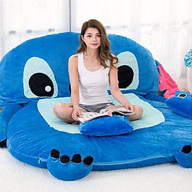 Mua Giường Lười Totoro Thêu Hình Thú Siêu Cute Hàng Xịn Chuẩn Bông Êm Ái Vải Cotton Dày Dặn Chống Xù