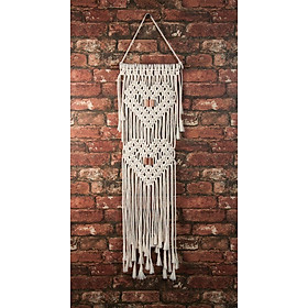 Mua rèm macrame trang trí treo tường họa tiết trái tim