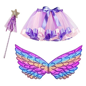 Girls Fairy Costume Set for Stage Performance Dress up Cosplay Children Kids
