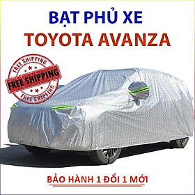 Bạt che phủ xe ô tô 7 chỗ Toyota Avanza chống nắng mưa bụi bẩn, bạt trùm xe hơi vải dù 3 lớp chống nóng không thấm nước