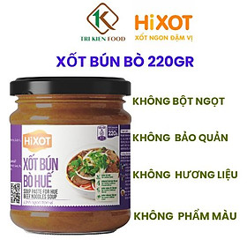 Xốt Bún Bò Huế HiXOT hũ 220gram, gia vị hoàn chỉnh, không cần nêm nếm