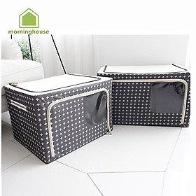 HỘP ĐỰNG TÚI ĐỰNG QUẦN ÁO KHUNG THÉP 56L- LIVING BOX 56L- Dài 50x Rộng 40x Cao 28.5cm