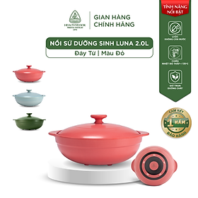 Mua Nồi Sứ Dưỡng Sinh Minh Long Healthy Cook Luna 2L - Dùng Cho Bếp Từ