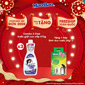 Combo 03 Chai Nước Giặt Cao Cấp Mao Bao 473g