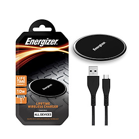 Đế sạc không dây Energizer LW 10W kèm cáp MicroUSB màu đen - WLACBLBKM - Hàng Chính Hãng | Energizer Authorized Store | Tiki